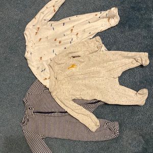 Carters size preemie. Three zip up sleepers.